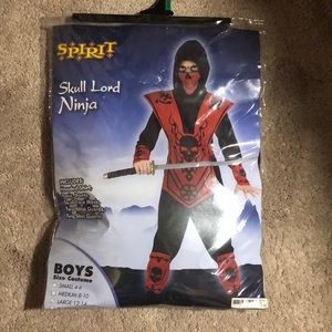 Skull Lord Ninja Halloween Costume Boys L 12-14